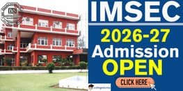 IMSEC Ghaziabad Opens Admissions 2026 27